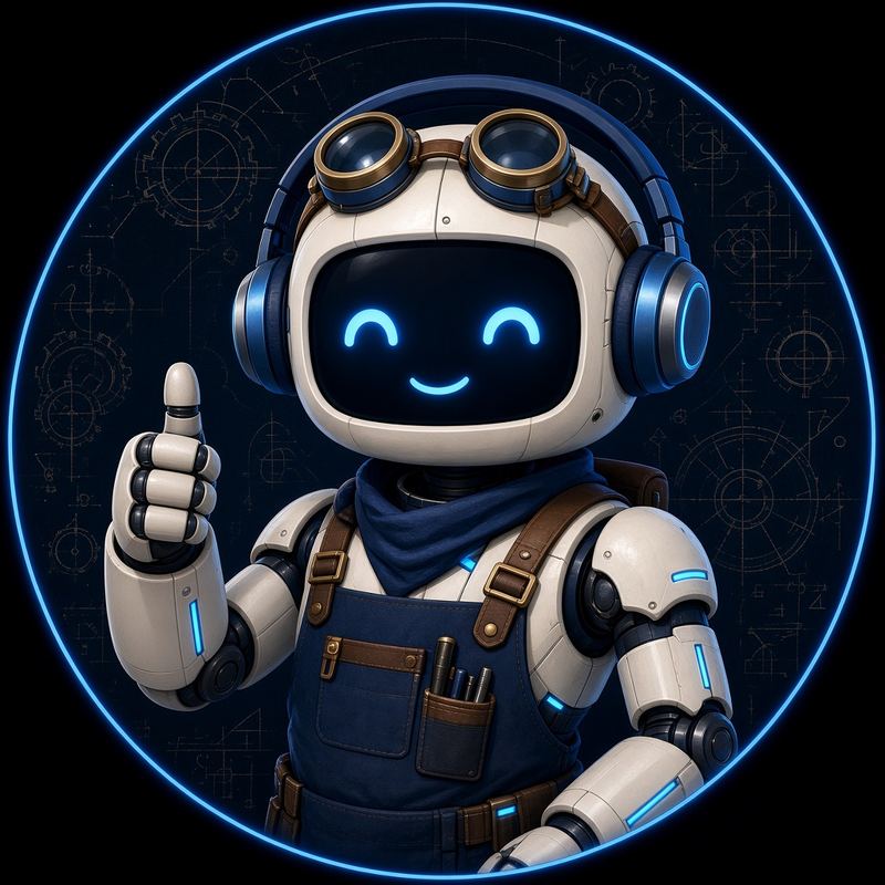 Robot de FRIKI LABS con el pulgar arriba